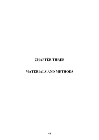 44
CHAPTER THREE
MATERIALS AND METHODS
 