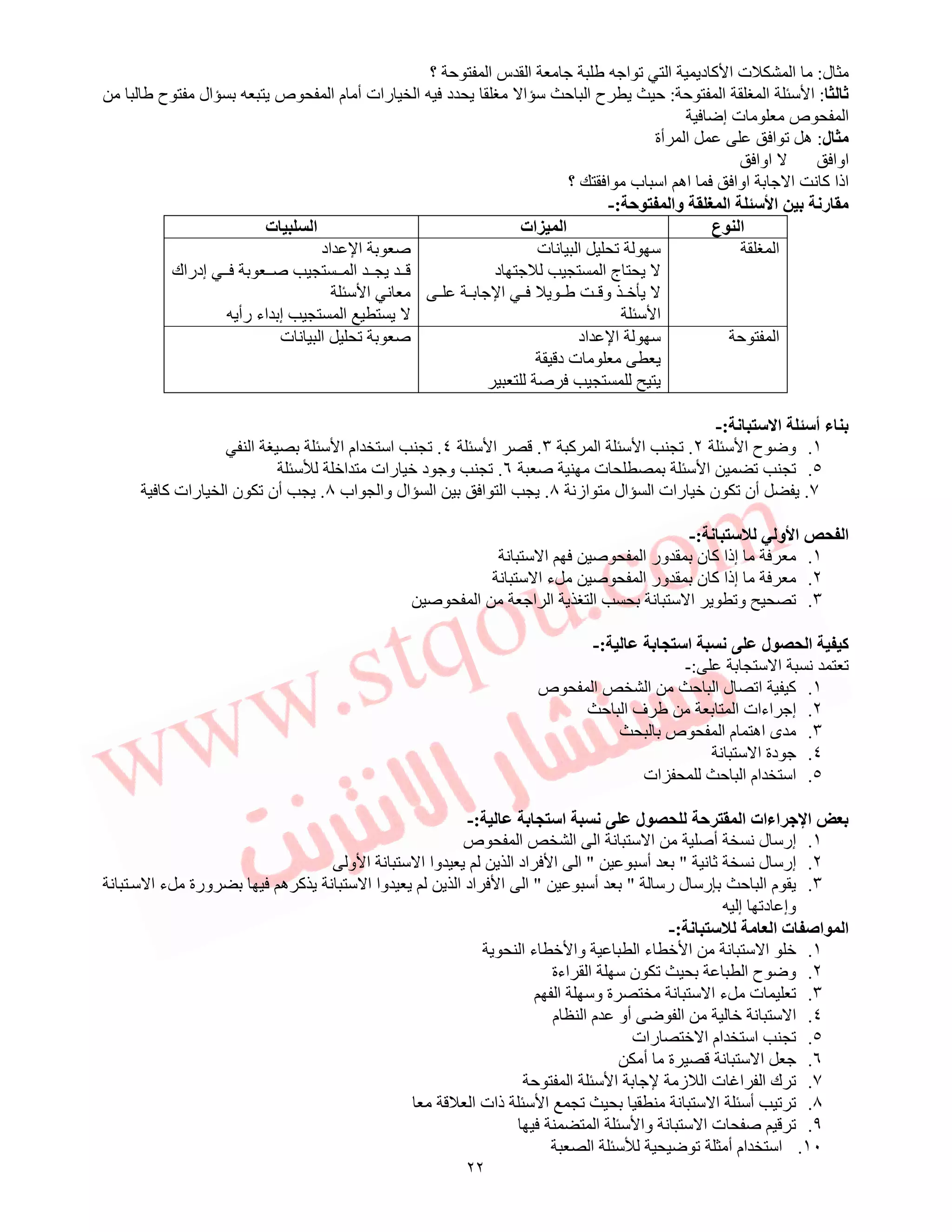 ملخص مناهج البحث العلمي كامل | PDF