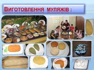 ВИГОТОВЛЕННЯ МУЛЯЖІВ :
 