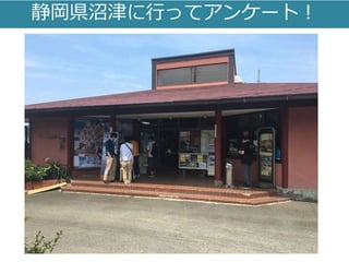 静岡県沼津に行ってアンケート！
 
