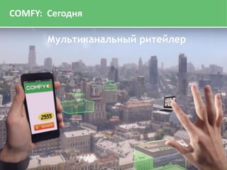 По данным компании Factum Group Ukraine
COMFY: Сегодня
Мультиканальный ритейлер
 