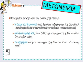 ΝΕΟΕΛΛΗΝΙΚΗ ΓΛΩΣΣΑ Γ΄ ΓΥΜΝΑΣΙΟΥ