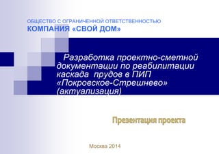 Реабилитация Каскада Прудов | PPT