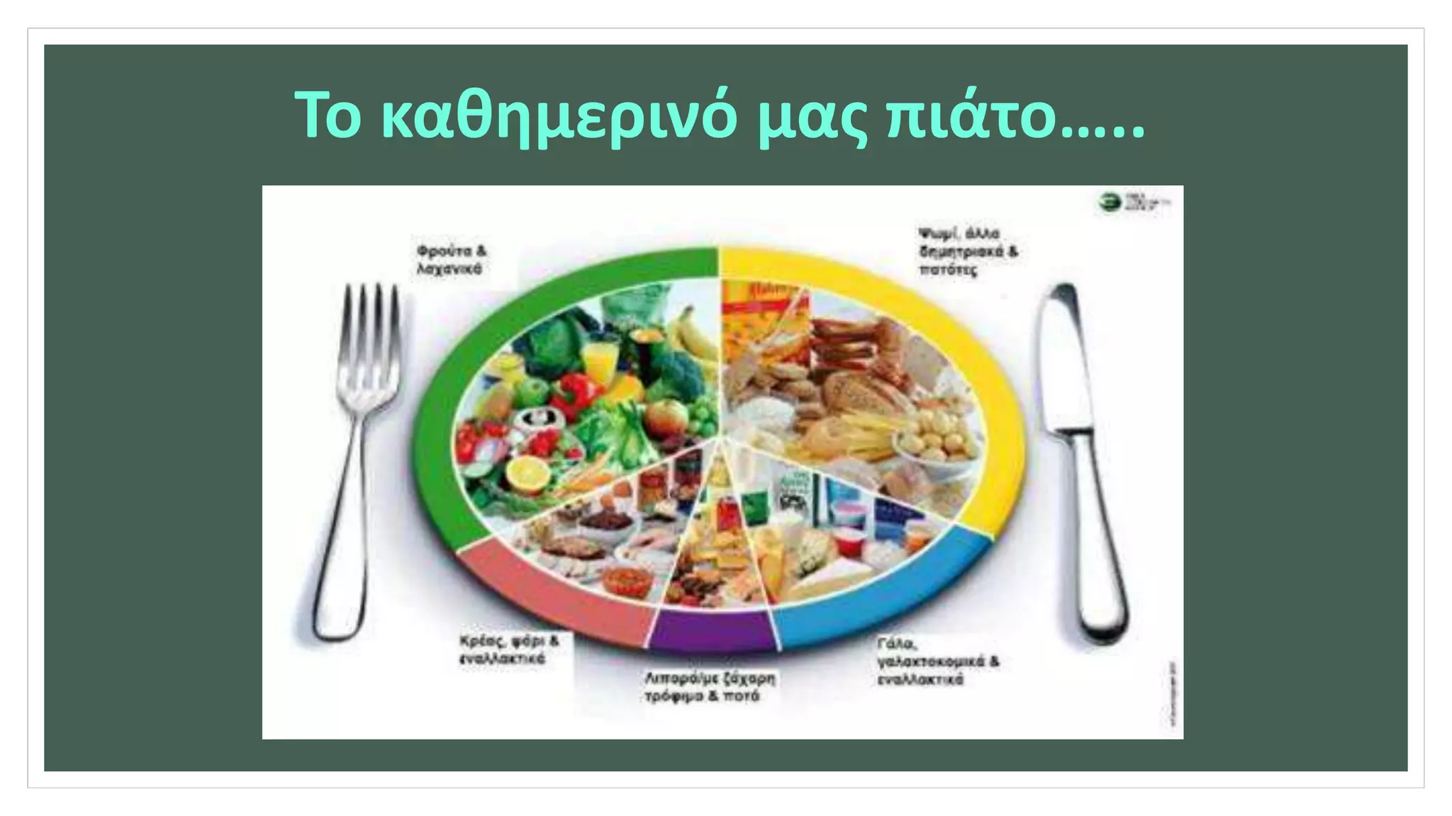 Το καθημερινό μας πιάτο…..
 