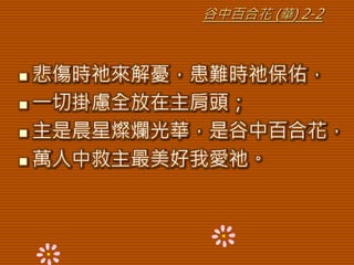 谷中百合花 華