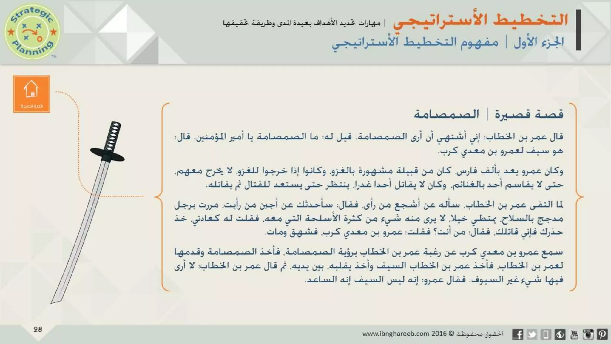 عرض التخطيط الأستراتيجي