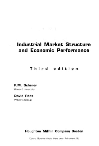 Структура отраслевых рынков  