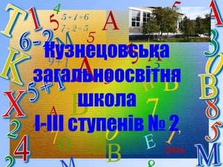 Кузнецовська
загальноосвітня
школа
І-ІІІ ступенів № 2
2016
 