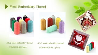High Quality 24s/2 Acrylic Embroidery Yarn Thread for Embroidery