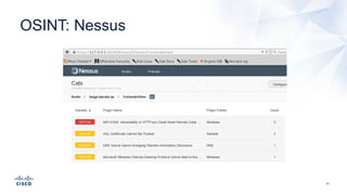 14
OSINT:  Nessus
 
