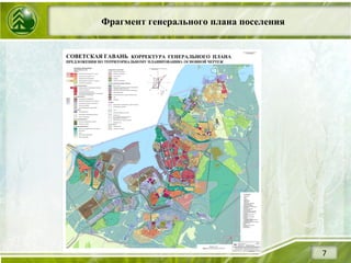 Фрагмент генерального плана поселения
7
 