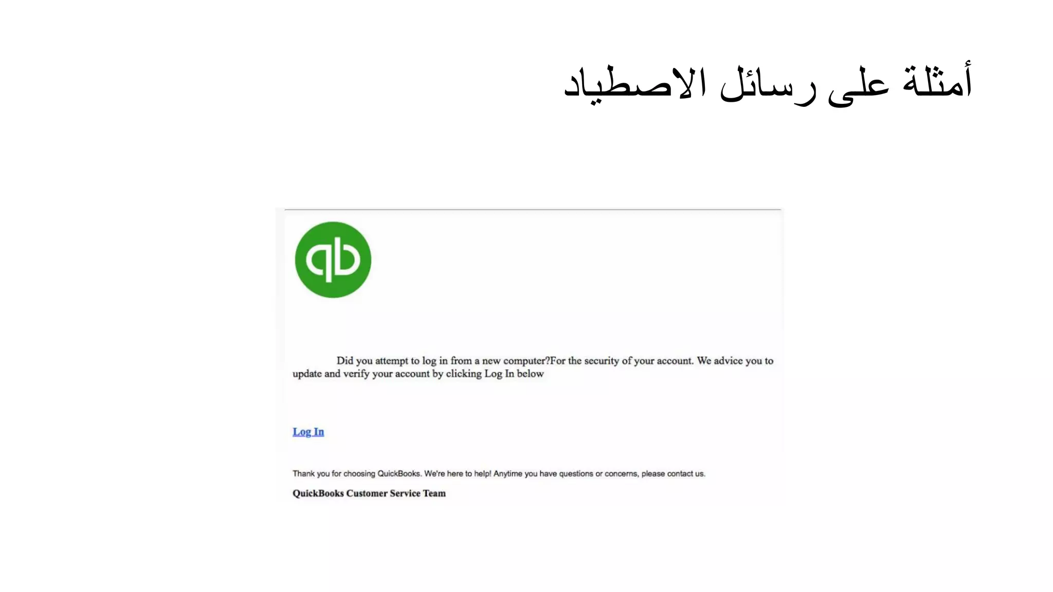 ‫االصطياد‬ ‫رسائل‬ ‫على‬ ‫أمثلة‬
 