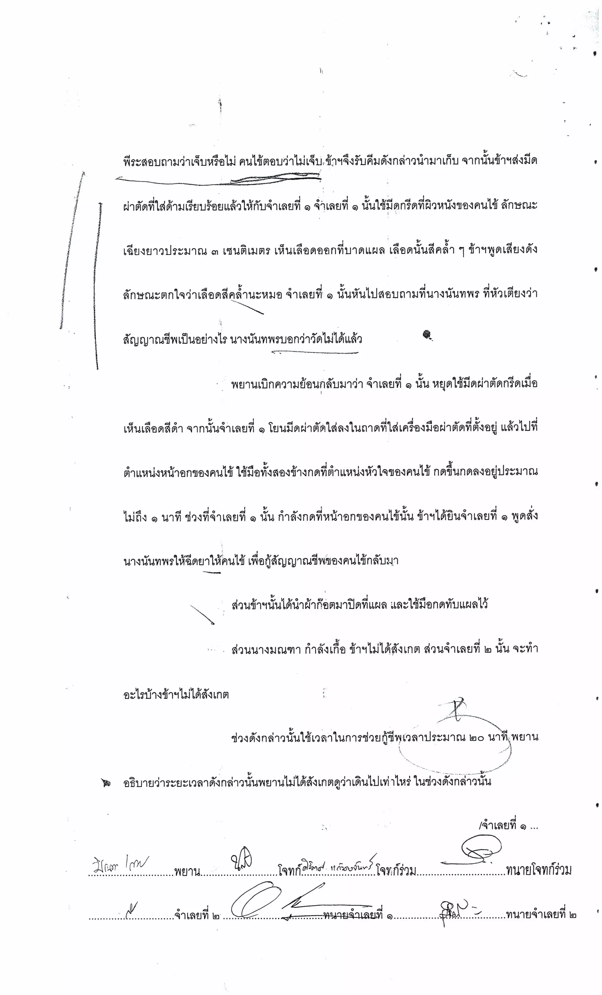 สำนวนคดีผ่าไส้ติ่งร่อนพิบูลย์ (คดีอาญา)