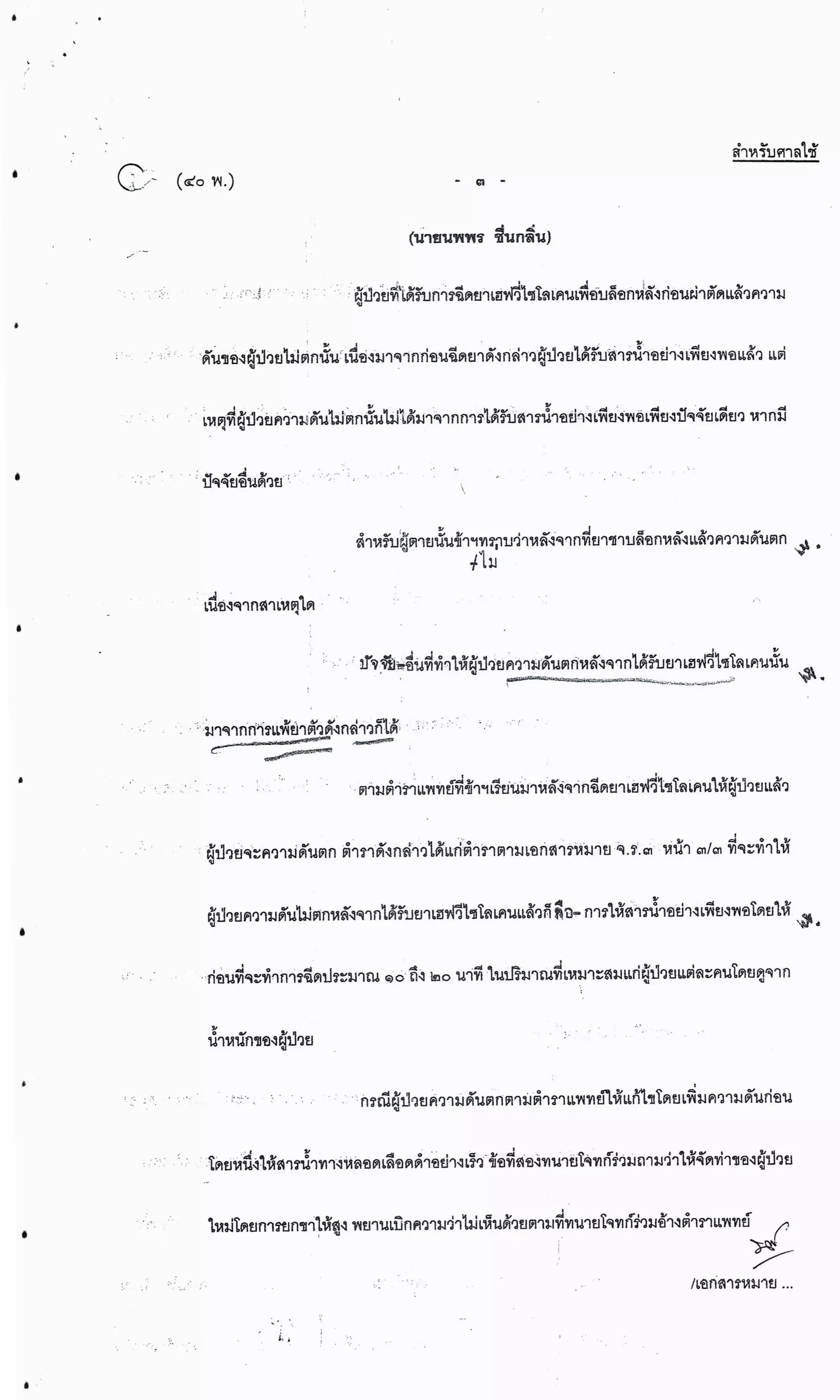 สำนวนคดีผ่าไส้ติ่งร่อนพิบูลย์ (คดีอาญา)