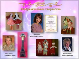 Харитонова
Елена Сергеевна
Симонова
Олеся Витальевна
Козырькова
Вера Ивановна
 