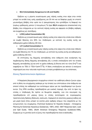 Καταπολέμηση πυρκαγιών υγρών καυσίμων σε δεξαμενές πλωτής και κωνικής οροφής σε εγκαταστάσεις αποθήκευσης και εμπορίας υγρών καυσίμων.