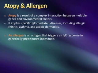 Asthma & allergic rhinitis | PPTX