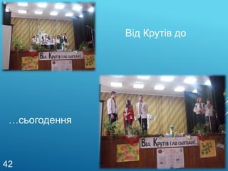 Від Крутів до
…сьогодення
42
 