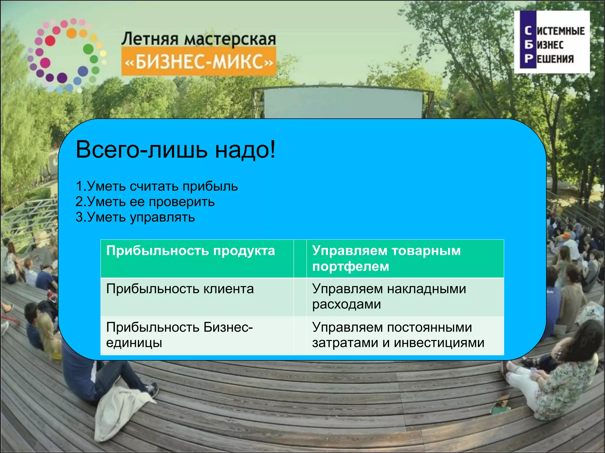 Системный Бизнес Решения. Оксана Ковтун. \"Повышение финансовой ...