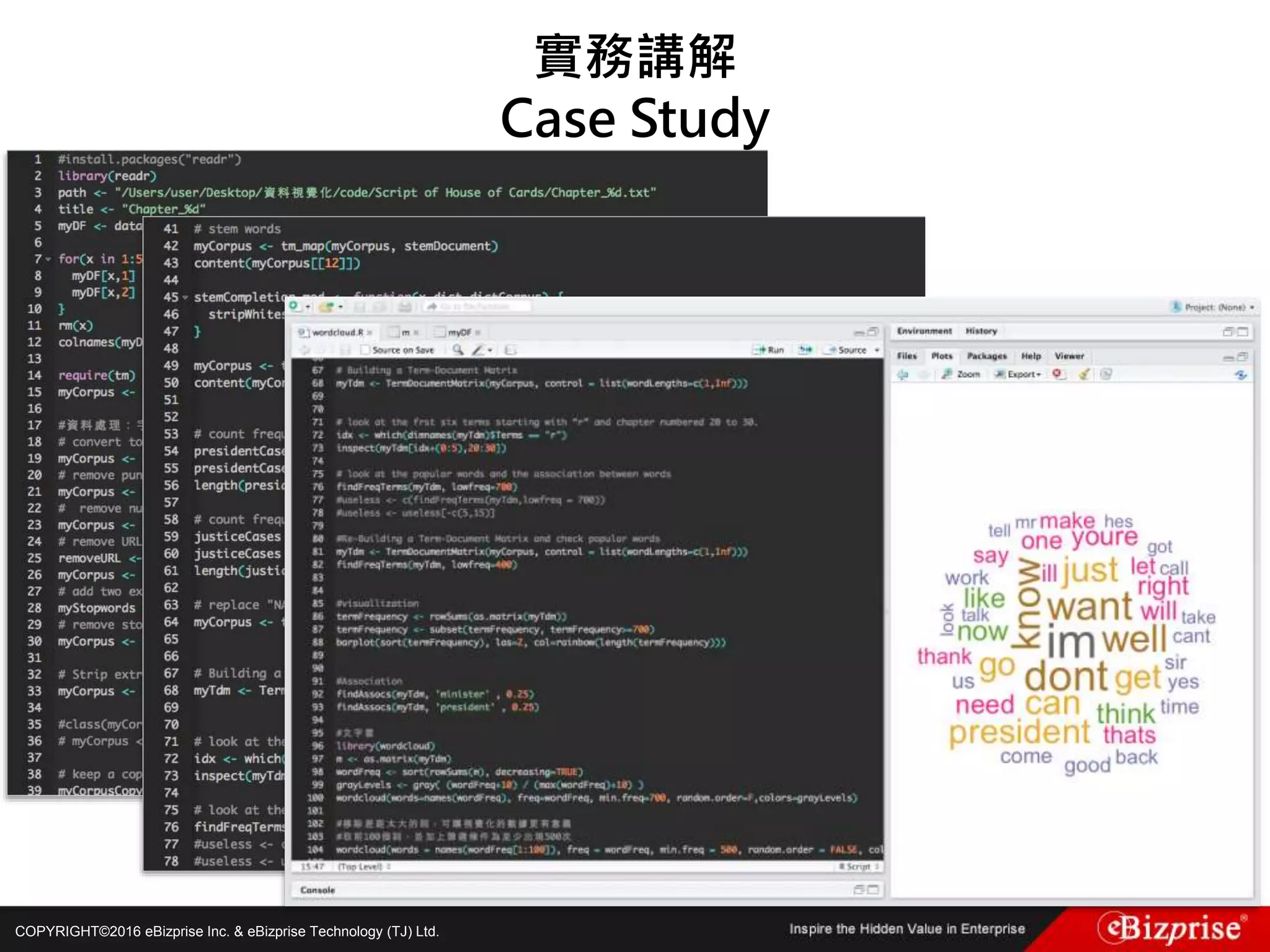 COPYRIGHT©2016 eBizprise Inc. & eBizprise Technology (TJ) Ltd.
實務講解
Case Study
 