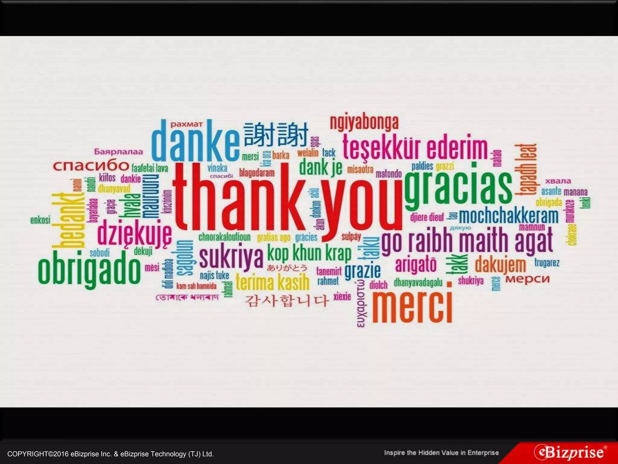 COPYRIGHT©2016 eBizprise Inc. & eBizprise Technology (TJ) Ltd.
 