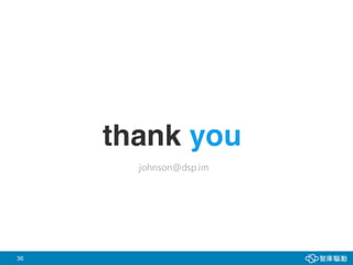36
thank you
johnson@dsp.im
 