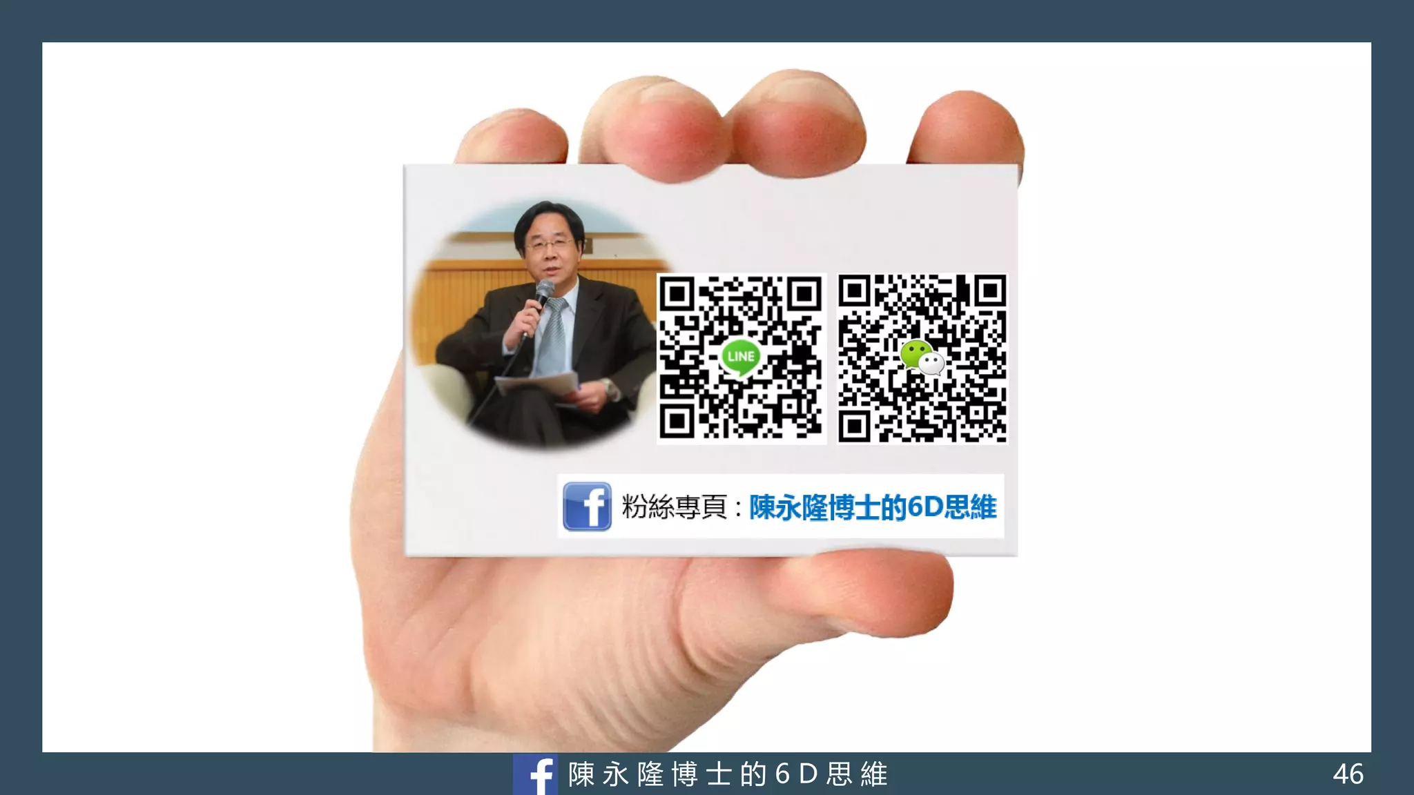陳 永 隆 博 士 的 6 D 思 維 46
 