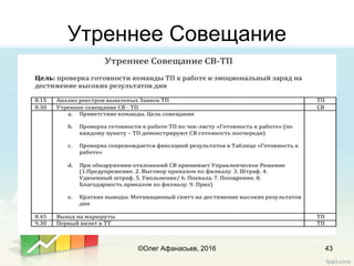 Утреннее Совещание
43©Олег Афанасьев, 2016
 