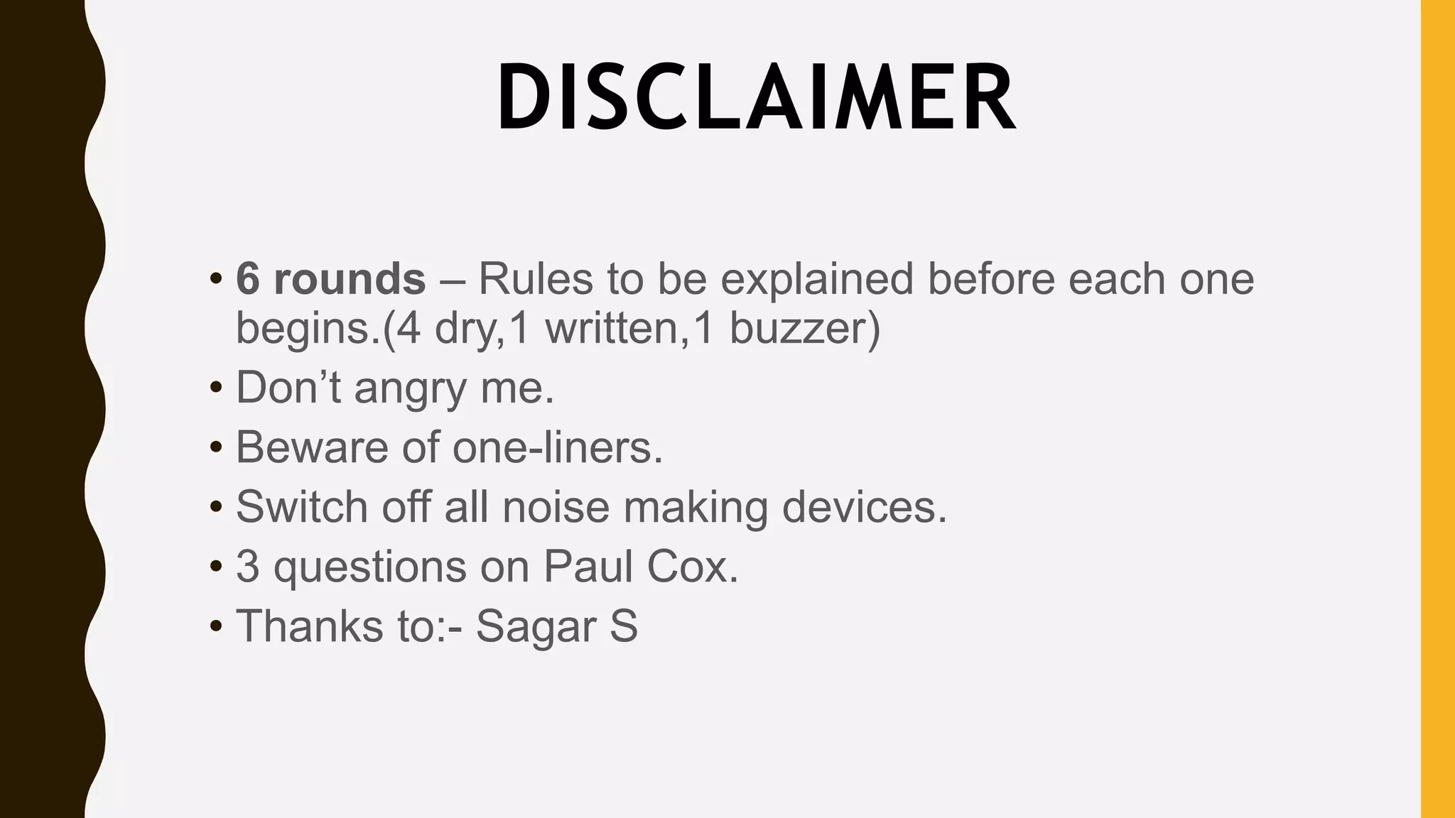 പ്രമദവനം വീണ്ടും - Food and Music Quiz by Faseel | PPTX