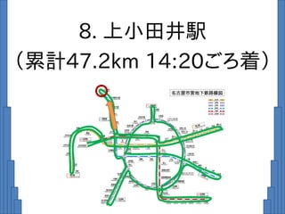 8. 上小田井駅
（累計47.2km 14:20ごろ着）
 