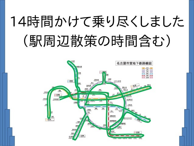 名古屋市営地下鉄最小距離完乗