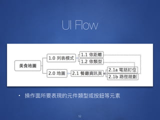 52
UI Flow
•
 