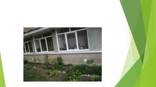 Бібліотечне подвір’я: фасад і мінісад