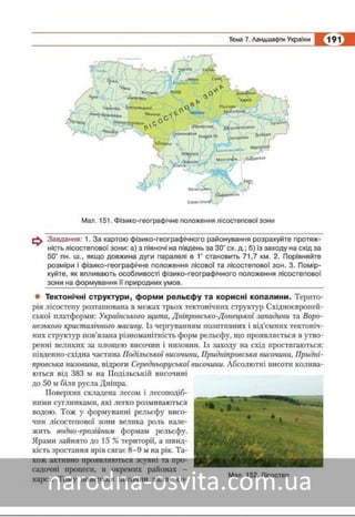 Підручник Географія 8 клас Кобернік, Коваленко 2016 нова програма