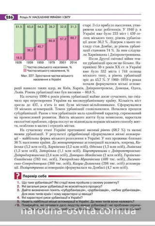 Підручник Географія 8 клас Кобернік, Коваленко 2016 нова програма