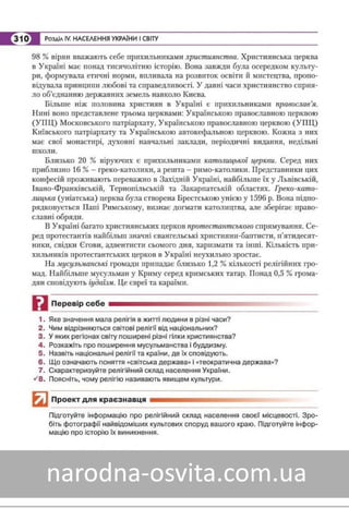 Підручник Географія 8 клас Кобернік, Коваленко 2016 нова програма