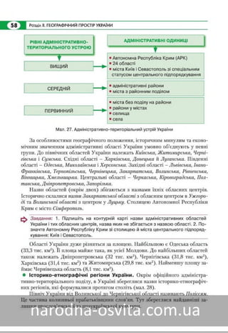Підручник Географія 8 клас Кобернік, Коваленко 2016 нова програма