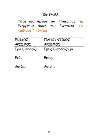 16
15μ ΐΓΗΏ
Ξώνα ζομπιήνςζε ημκ πίκαθα με ηεκ
Ακενγεηηθή Φςκή ημο Ακεζηώηα. Θα
θενδίζεηξ 4 πόκημοξ!
ΑΘΔΕΚΝ
ΏΜΔΘΗΚΝ
ΛΖΓΘΟΘΞΔΕΚΝ
ΏΜΔΘΗΚΝ
Αγώ δςγναθίδς Αμείξ δςγναθίδμομε
Αζύ…. Αζείξ…
Ώοηόξ… Ώοημί …
 