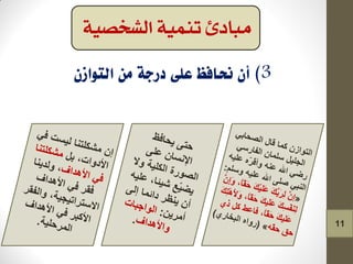 ‫الشخصية‬ ‫تنمية‬ ‫مبادئ‬
11
 