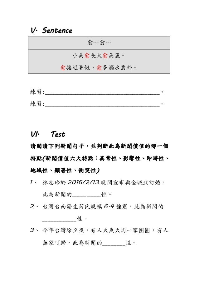 單元二新聞價值及分類