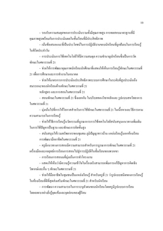 10
- รองรับความสมดุลของการประเมินรวมทั้งมีคุณภาพสูง การทดสอบมาตรฐานที่มี
คุณภาพสูงพร้อมกับการประเมินผลในชั้นเรียนที่มีประสิทธิภาพ
- เน้นข้อเสนอแนะที่เป็นประโยชน์ในการปฏิบัติงานของนักเรียนที่ถูกฝังลงในการเรียนรู้
ในชีวิตประจาวัน
- การประเมินการใช้เทคโนโลยีให้มีความสมดุล ความชานาญนักเรียนซึ่งเป็นการวัด
ทักษะในศตวรรษที่ 21
- ช่วยให้การพัฒนาคุณภาพนักเรียนนักศึกษาที่แสดงให้เห็นการเรียนรู้ทักษะในศตวรรษที่
21 เพื่อการศึกษาและการทางานในอนาคต
- ช่วยให้มาตรการการประเมินประสิทธิภาพระบบการศึกษาในระดับที่สูงประเมินถึง
สมรรถนะของนักเรียนด้านทักษะในศตวรรษที่ 21
หลักสูตร และการสอนในศตวรรษที่ 21
- สอนทักษะในศตวรรษที่ 21 ซึ่งแยกกัน ในบริบทของวิชาหลักและ รูปแบบสหวิทยาการ
ในศตวรรษที่ 21
- มุ่งเน้นไปที่การให้โอกาสสาหรับการใช้ทักษะในศตวรรษที่ 21 ในเนื้อหาและวิธีการตาม
ความสามารถในการเรียนรู้
- ช่วยให้วิธีการเรียนรู้นวัตกรรมที่บูรณาการการใช้เทคโนโลยีสนับสนุนแนวทางเพิ่มเติม
ในการใช้ปัญหาเป็นฐาน และทักษะการคิดขั้นสูง
- สนับสนุนให้รวมทรัพยากรของชุมชน ภูมิปัญญาชาวบ้าน แหล่งเรียนรู้นอกห้องเรียน
การพัฒนามืออาชีพในศตวรรษที่ 21
- ครูมีแนวทางการสอนมีความสามารถสาหรับการบูรณาการทักษะในศตวรรษที่ 21
เครื่องมือและกลยุทธ์การเรียนการสอนไปสู่การปฏิบัติในชั้นเรียนของพวกเขา
- การเรียนการสอนมที่มุ่งเน้นการทาโครงงาน
- แสดงให้เห็นว่ามีความรู้ความเข้าใจในเรื่องจริงสามารถเพิ่มการแก้ปัญหาการคิดเชิง
วิพากษ์และอื่น ๆ ทักษะในศตวรรษที่ 21
- ช่วยให้มืออาชีพในชุมชนเป็นแหล่งเรียนรู้ สาหรับครูที่ 21 ว่ารูปแบบชนิดของการเรียนรู้
ในห้องเรียนที่ดีที่สุดส่งเสริมทักษะในศตวรรษที่ 21 สาหรับนักเรียน
- การพัฒนา ความสามารถในการระบุตัวตนของนักเรียนโดยครูมีรูปแบบการเรียน
โดยเฉพาะอย่างยิ่งรู้จุดแข็งและจุดอ่อนของผู้เรียน
 