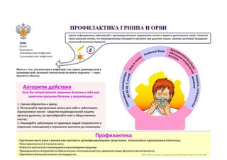 профилактика гриппа и орви  инфографик