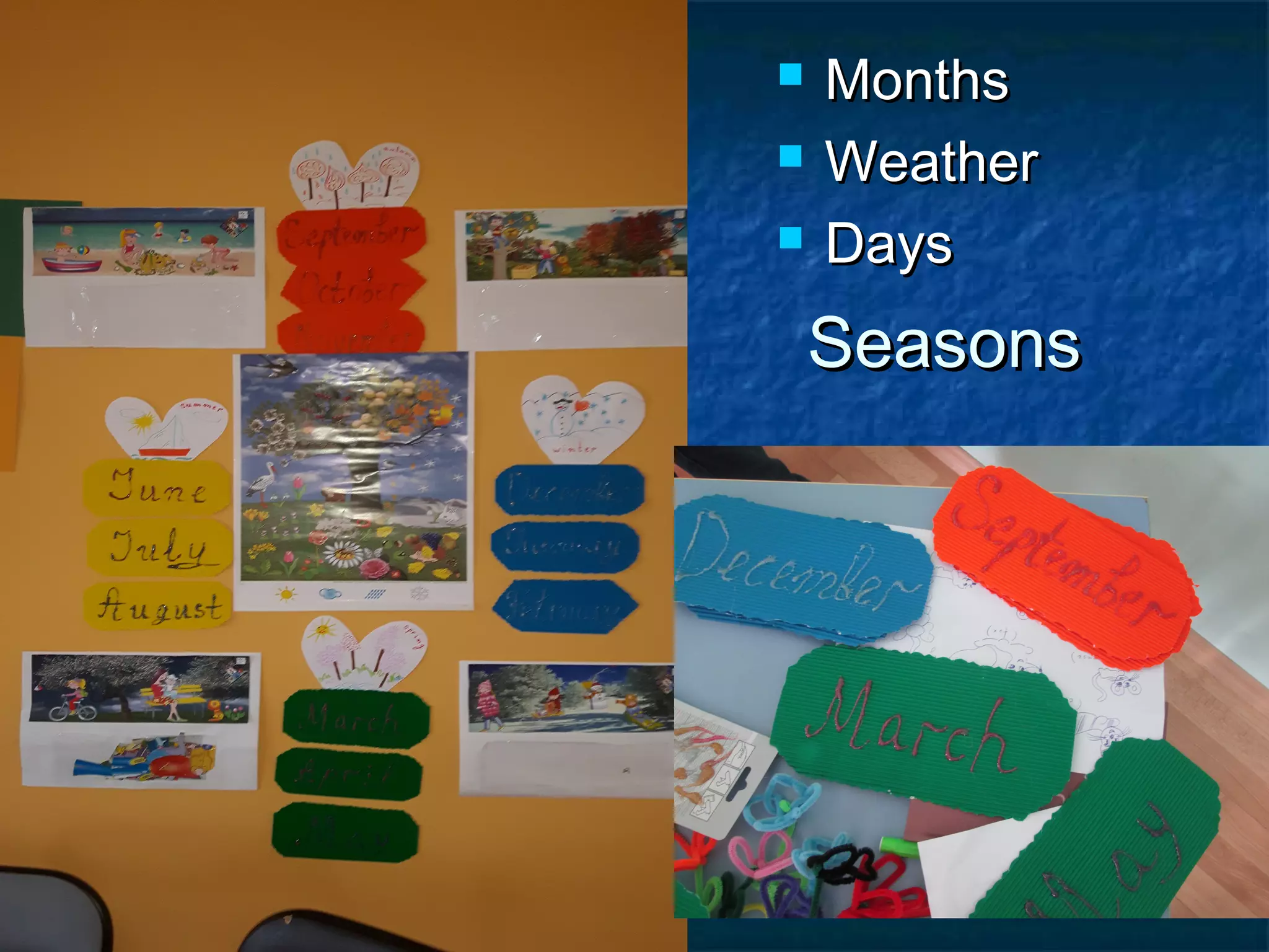 SeasonsSeasons
 MonthsMonths
 WeatherWeather
 DaysDays
 