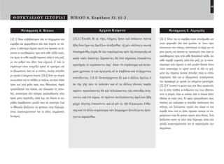 49
ΘΟΥΚΥΔΙΔΟΥ ΙΣΤΟΡΙΑΙ ΒΙΒΛΙΟ 6. Κεφάλαιο 32. §1-2
Αρχαίο Κείμενο
[32.1] Ἐπειδὴ δὲ αἱ νῆες πλήρεις ἦσαν καὶ ἐσέκειτο πάντα
ἤδη ὅσα ἔχοντες ἔμελλον ἀνάξεσθαι, τῇ μὲν σάλπιγγι σιωπὴ
ὑπεσημάνθη, εὐχὰς δὲ τὰς νομιζομένας πρὸ τῆς ἀναγωγῆς οὐ
κατὰ ναῦν ἑκάστην, ξύμπαντες δὲ ὑπὸ κήρυκος ἐποιοῦντο,
κρατῆράς τε κεράσαντες παρ᾽ ἅπαν τὸ στράτευμα καὶ ἐκπώ-
μασι χρυσοῖς τε καὶ ἀργυροῖς οἵ τε ἐπιβάται καὶ οἱ ἄρχοντες
σπένδοντες. [32.2] Ξυνεπηύχοντο δὲ καὶ ὁ ἄλλος ὅμιλος ὁ
ἐκ τῆς γῆς τῶν τε πολιτῶν καὶ εἴ τις ἄλλος εὔνους παρῆν
σφίσιν. παιανίσαντες δὲ καὶ τελεώσαντες τὰς σπονδὰς ἀνή-
γοντο, καὶ ἐπὶ κέρως τὸ πρῶτον ἐκπλεύσαντες ἅμιλλαν ἤδη
μέχρι Αἰγίνης ἐποιοῦντο. καὶ οἱ μὲν ἐς τὴν Κέρκυραν, ἔνθα-
περ καὶ τὸ ἄλλο στράτευμα τῶν ξυμμάχων ξυνελέγετο, ἠπεί-
γοντο ἀφικέσθαι.
Μετάφραση Ε. Λαμπρίδη
[32.1] Όταν πια τα καράβια είχαν επανδρωθεί και
είχαν φορτωθεί όλα όσα έμελλαν να ’χουν πριν
ανοιχτούνε στο πέλαγο, σαλπίστηκε το σήμα για να
γίνει σιωπή, και έκαναν τις προσευχές που ήταν οι
συνειθισμένες πριν από κάθε θαλασσινό ταξίδι, όχι
κάθε καράβι χωριστά, αλλά όλα μαζί, με το κανο-
νάρχισμα ενός κήρυκα κι από μεγάλα δοχεία όπου
είχαν ανακατέψει το κρασί κοντά σε όλα τα τμή-
ματα του στρατού έκαναν σπονδές τόσο οι απλοί
στρατιώτες όσο και οι αξιωματικοί, ανασύροντας
την προσφορά με χρυσά και ασημένια κροντήρια.
[32.2] Κ’ ένωσαν τη φωνή τους στις ίδιες προσευχές
και το άλλο πλήθος οι άνθρωποι που τους έβλεπαν
από τη στεριά, τόσο οι πολίτες όσο κι όποιοι άλλοι
ήθελαν το καλό τους. Κι αφού τραγούδησαν τους
παιάνες και τελείωσαν οι σπονδές ανοίχτηκαν στο
πέλαγο, και ξεκινώντας πρώτα στη σειρά το ένα
καράβι πίσω από το άλλο, άρχισαν ύστερα να πα-
ρατρέχουν ποιο θα φτάσει πρώτο στην Αίγινα. Έτσι
βιάζονταν αυτοί να πάνε στην Κέρκυρα, όπου στο
μεταξύ συγκεντρώνονταν και τα στρατεύματα των
συμμάχων.
Μετάφραση Α. Βλάχου
[32.1] Όταν επιβιβάστηκαν όλα τα πληρώματα στα
καράβια και φορτώθηκαν όλα όσα έπρεπε να πά-
ρουν, η σάλπιγγα σήμανε σιωπή και άρχισαν να λέ-
γονται οι συνηθισμένες πριν από κάθε ταξίδι ευχές,
όχι όμως σε κάθε καράβι χωριστά, αλλά σ’ όλα μαζί,
με τον ρυθμό που έδινε ένας κήρυκας. Σ’ όλο το
στράτευμα είχαν αναμείξει κρασί σε κρατήρες και
οι αξιωματικοί, όσο και οι οπλίτες, έκαναν σπονδές
με χρυσά ή ασημένια δοχεία. [32.2] Από την στεριά
συνευχόταν και το πλήθος οι πολίτες και όσοι άλλοι
ήσαν εκεί από φιλία προς τους Αθηναίους. Αφού
τραγούδησαν τον παιάνα, και τέλειωσαν τις σπον-
δές, ανοίχτηκαν στο πέλαγος ακολουθώντας στην
αρχή μονή παράταξη, αλλά έως την Αίγινα τα κα-
ράβια παράβγαιναν μεταξύ τους σε ταχύτητα. Ενώ
οι Αθηναίοι βιάζονταν να φτάσουν στην Κέρκυρα,
όπου συγκεντρώνονταν και οι άλλες συμμαχικές
δυνάμεις.
22-0005.indd 49 2/19/14 5:04 PM
 