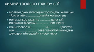 ионы холбоо
