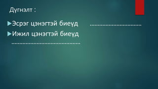 Дүгнэлт :
Эсрэг цэнэгтэй биеүд .................................
Ижил цэнэгтэй биеүд
............................................
 