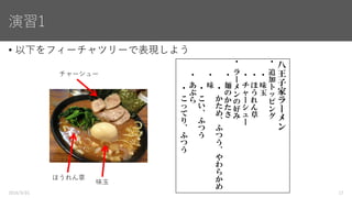 フィーチャモデルでの可変性の表現
カメラ
静止画撮影 動画撮影
AE AF
ファインダー
光学
ファインダー
電子
ファインダー
選択フィーチャは可変部。製品によって搭載するか変わる
（動画撮影できる機種・できない機種がある）
XORは可変部。製品によって切り替える
（光学ファインダーの機種か、電子ファインダーの機種がある）
選択フィーチャや排他関係以外は必須フィーチャ。
どの機種にも搭載する（静止画撮影はどの機種にもある）
2016/9/01 17
 
