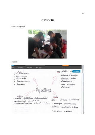 13
ภาคผนวก
ภาพการประชุมกลุ่ม
งานย่อย 4
 