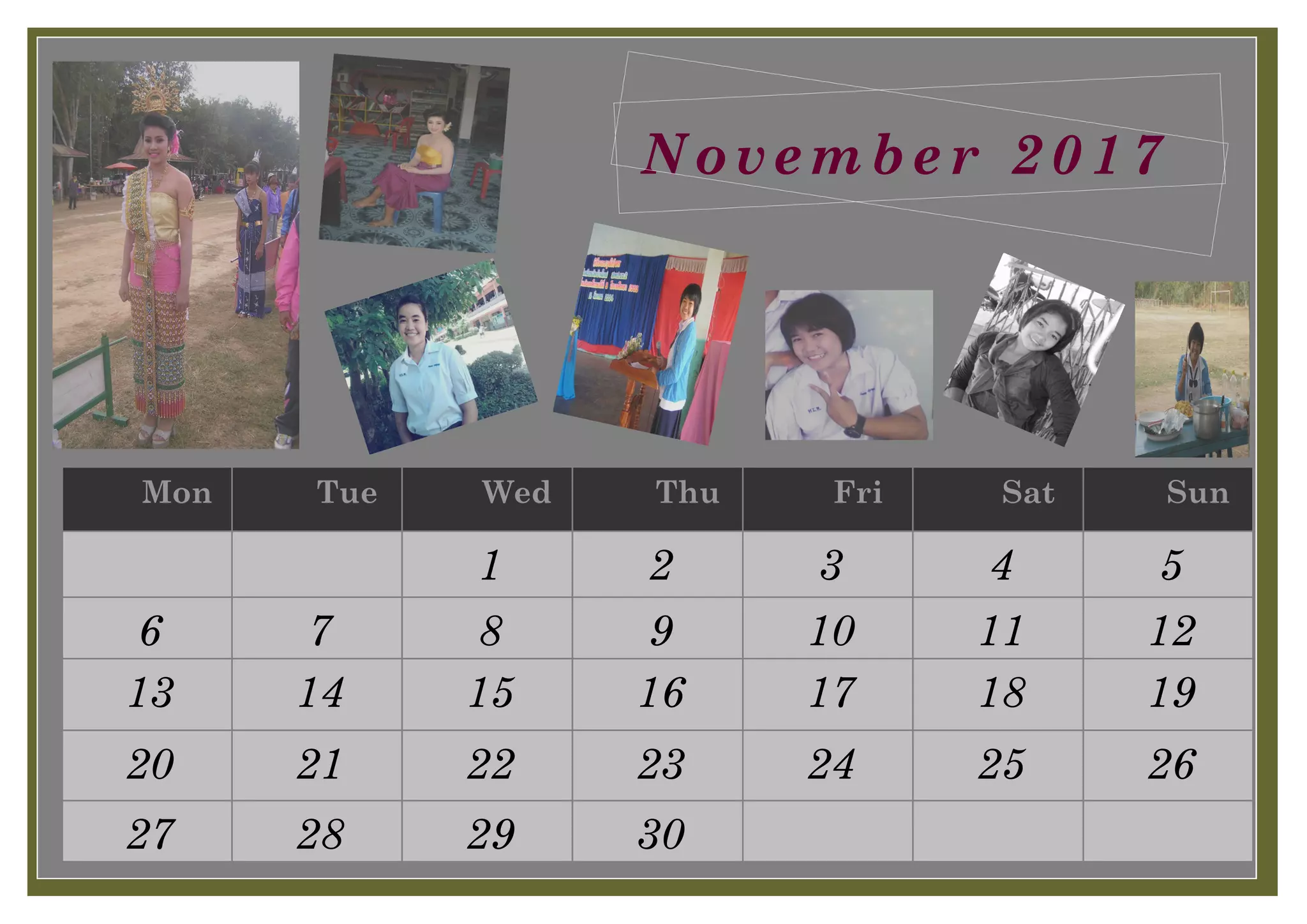 Mon Tue Wed Thu Fri Sat Sun
1 2 3 4 5
6 7 8 9 10 11 12
13 14 15 16 17 18 19
20 21 22 23 24 25 26
27 28 29 30
November 2017
 