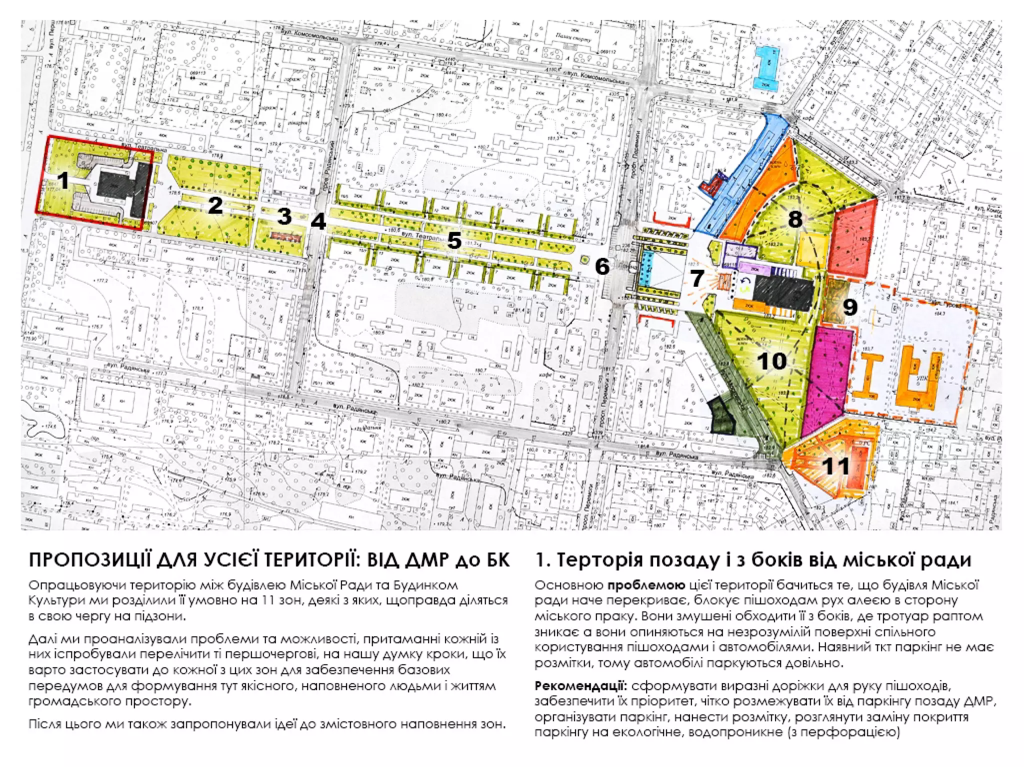 Воркшоп з напрацювання концепцій облаштування громадського простору в добропіллі. концепція №1